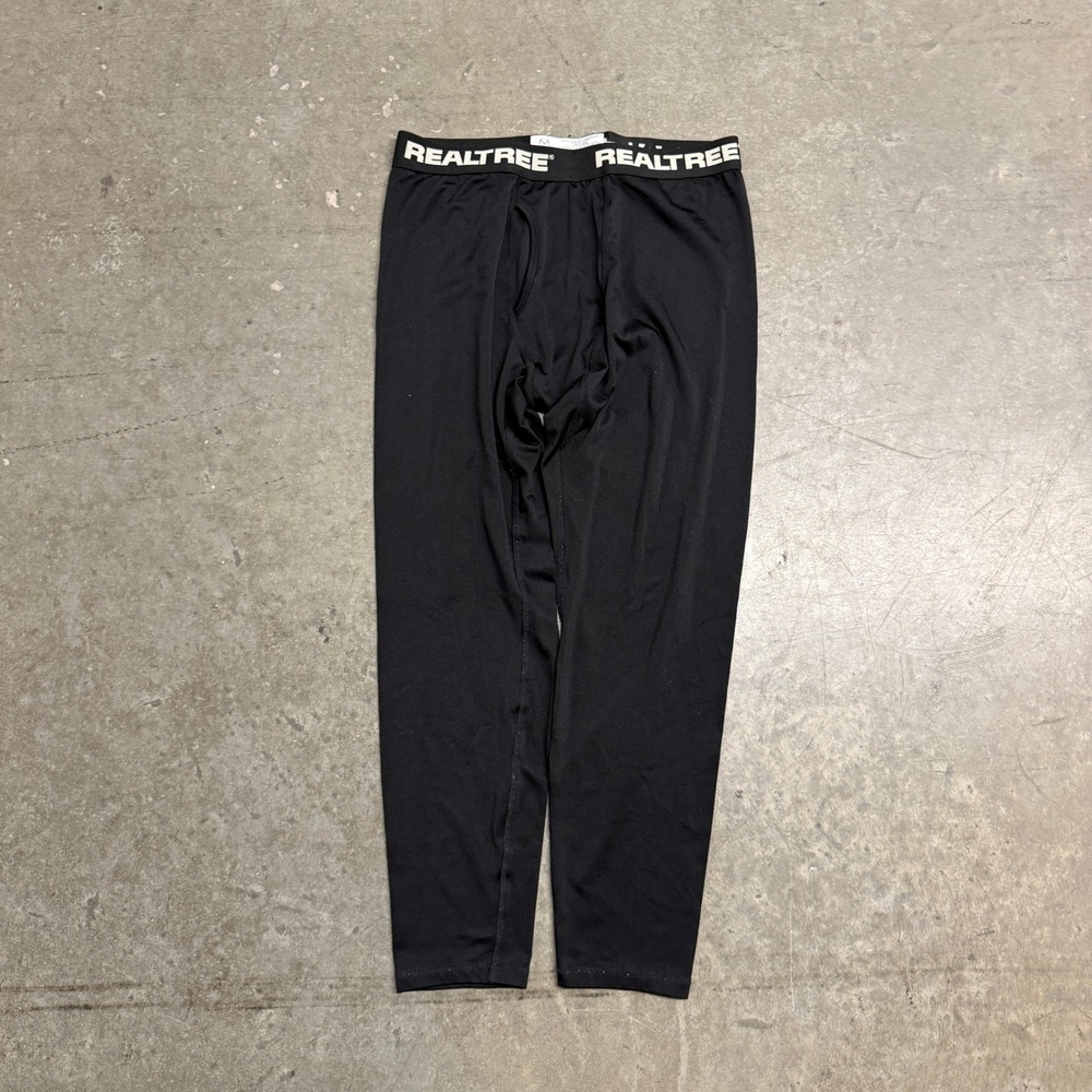 Realtree Mens Performance Base Layer Leggings Black IVOS1097 Size M 32-34‎